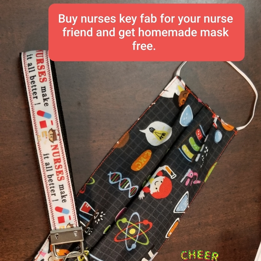 Nurses make it all better keyfob, key chain, wrist